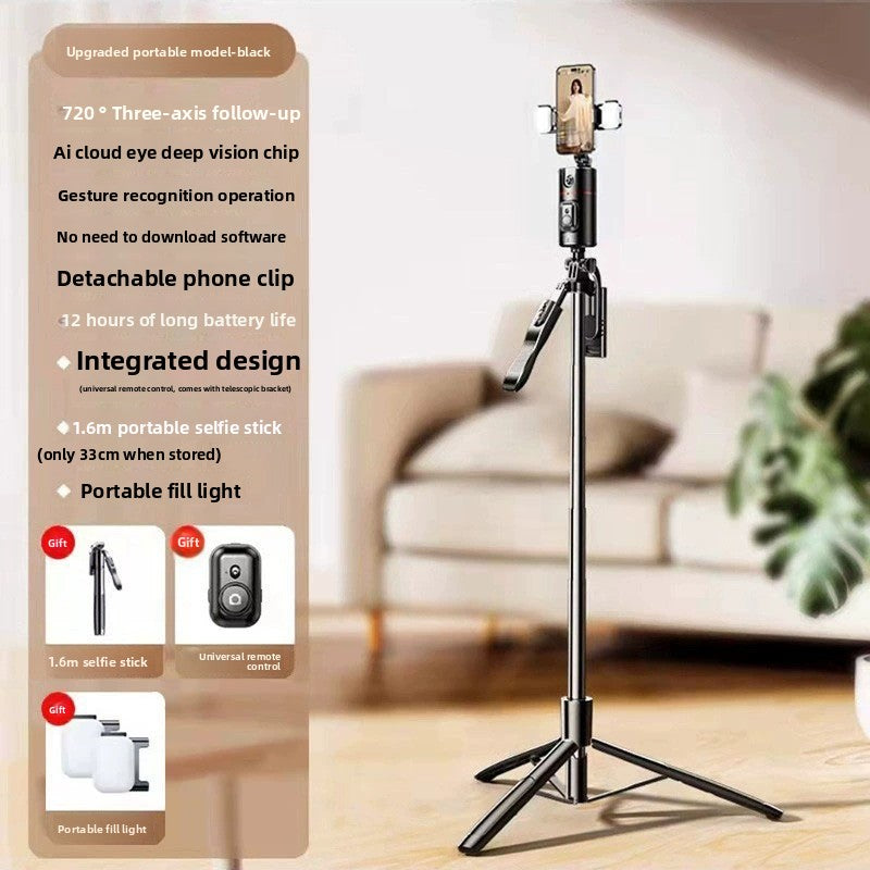 Support de téléphone sur pied 360° à suivi automatique – Idéal pour les lives et vlogs