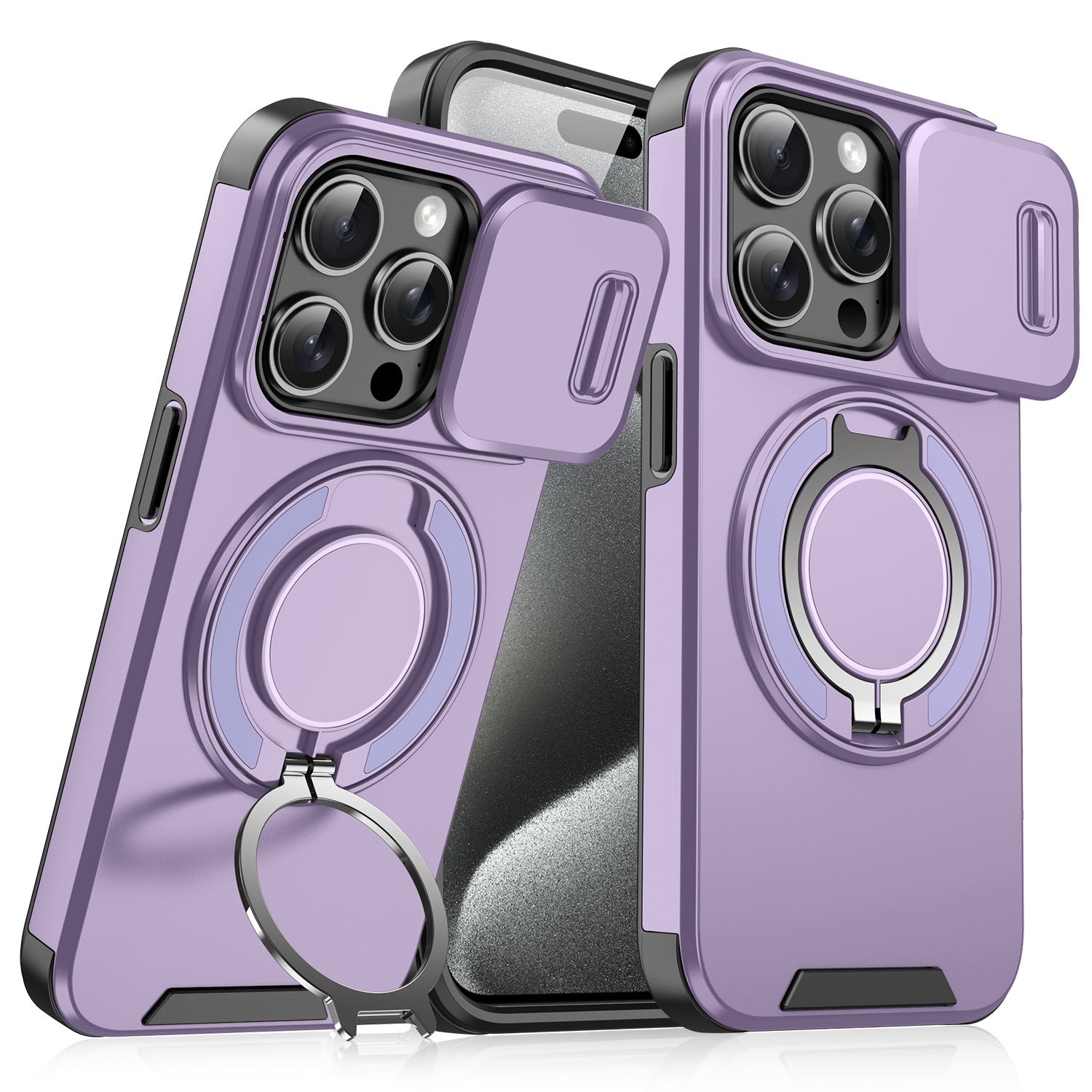 Coque magnétique à fenêtre coulissante – Protection élégante pour iPhone 11 à 17 Pro Max