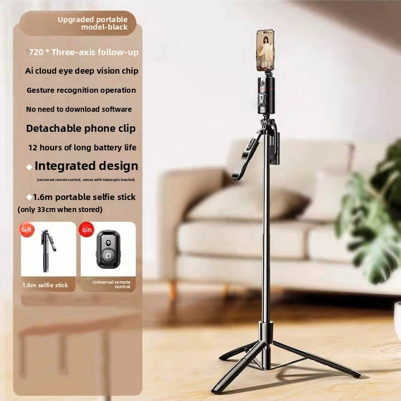 Support de téléphone sur pied 360° à suivi automatique – Idéal pour les lives et vlogs