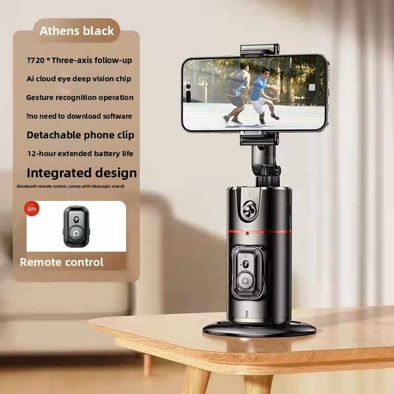 Support de téléphone sur pied 360° à suivi automatique – Idéal pour les lives et vlogs
